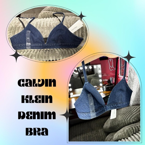 calvin klein denim bra - Picture 1 of 3